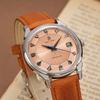 Baltny 36mm Dress Watch Man S4106 Vintage Pie-Pan Dial Automation Watch See-through Caseback Sapphire 5Bar Mechanical Watches