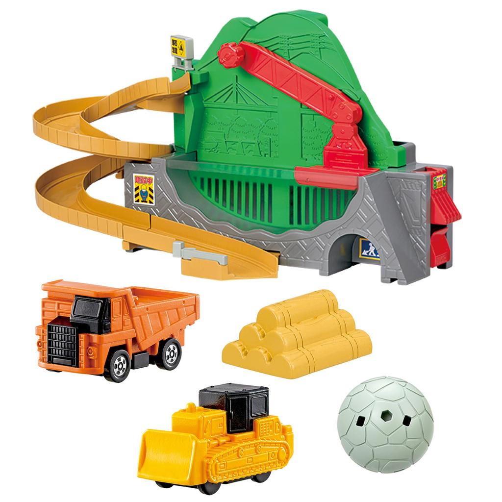 Pilot Ofuro DE Mini Car Transport by Construction Site Bulldozer Dump Truck Set Ages Crane! 3+