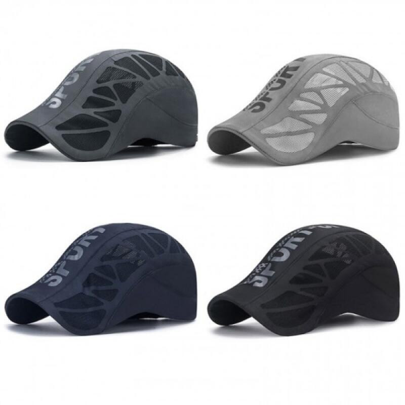 Mesh Outdoor Breathable Hunting Cap with Net Pattern gray