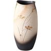 Ale-net Flower Vase, W15 X D15 X H30cm, Gold-painted Flower Carving, Ceramic, Shigaraki Ware, Made In Japan