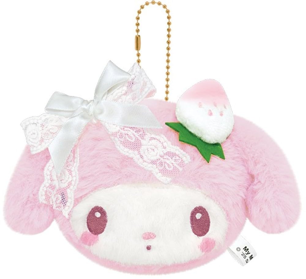 Crux Sanrio My Melody Plush Mirror White Strawberry Teatime 133229 -