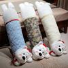 Long Dog Pillow Stuffed Animal Cute Puppy Leg Pillow Fluffy Back Support Cushion Cuddly Plush Toy for Side Sleeping Sitting