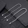 2pcs/set Men's Chain Bracelet,Waterproof Stainless Steel Twisted Rope Chain Wristband,New Trendly Punk Jewelry Gift
