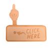 Middle Finger Prank Button Hilarious 3D Printed Surprise Pop-Up Finger Funny Click Here Prank Gift for Adults White Elephant Gag Gift Idea
