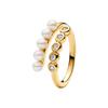 S925 silver new silver bow ring pink color black fashionable niche high-end women's jewelry
