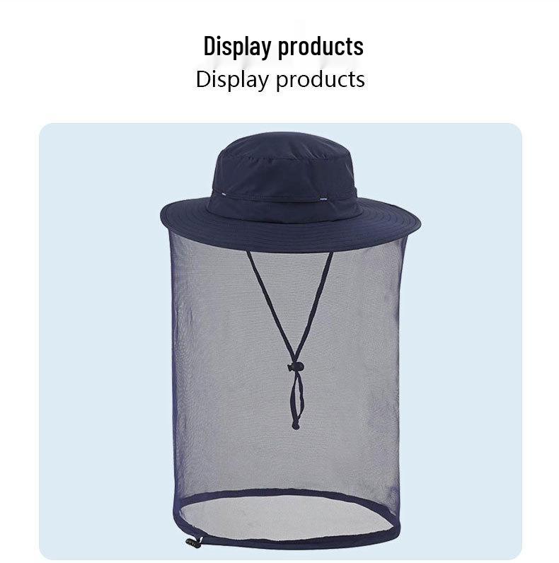 Unisex Sommer Sonnenhut: Moskitosicheres Netz, Schnelltrocknend, Wasserdicht, Ideal zum Angeln und Klettern