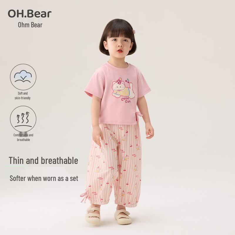 Ohm Bear Girls Summer Princess Outfit 120