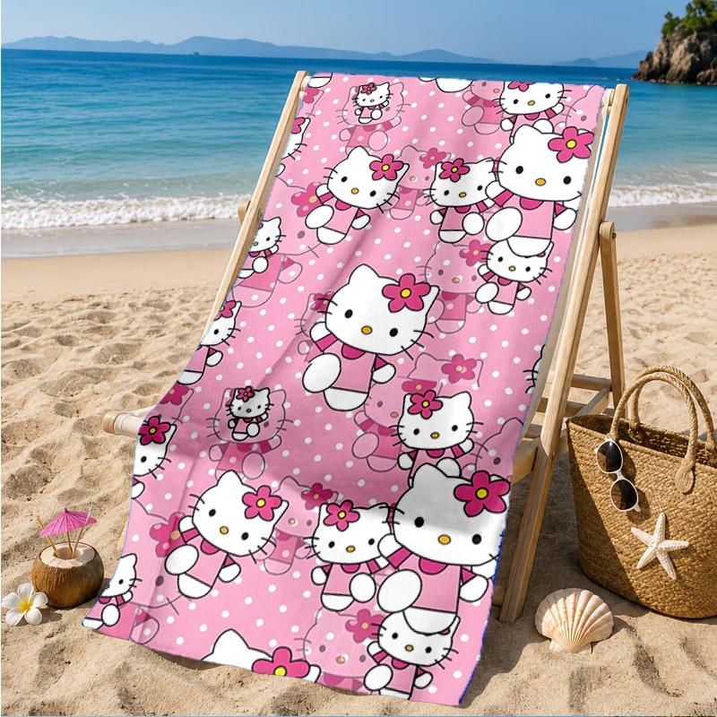 Kitty Party Beach Towel, Microfiber Beach Towel, Perfect For Pool, Beach, Travel, Home Decor Beach Party Fan Gifts