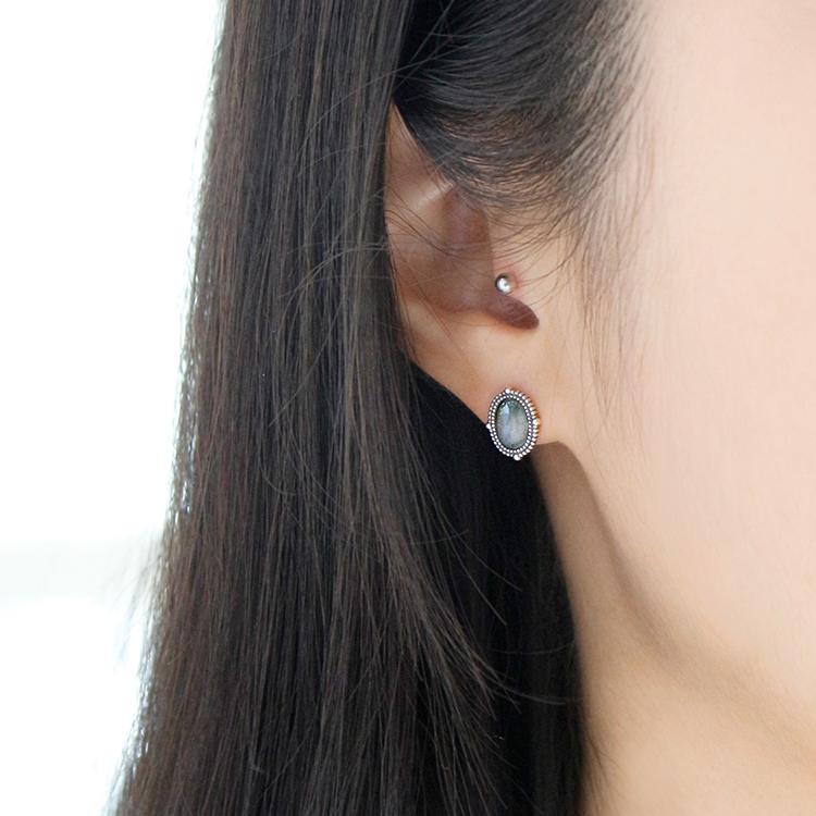 47Bag 925 Silver Gemstone Earrings Bianca