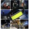 Lampe frontale LED COB rechargeable par USB C, 1200mAh, super lumineuse, batterie intégrée, lanterne d'extérieur Portable pour Camping et escalade