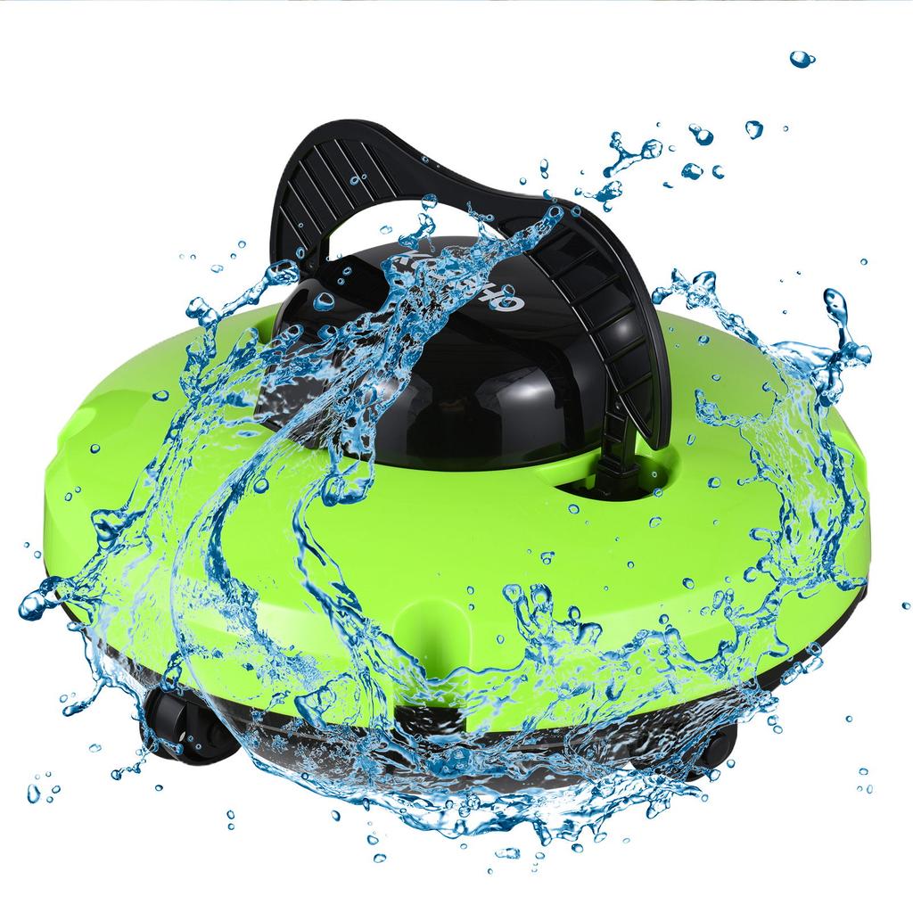 Cordless Pool Cleaner Pool Cleaner Cordless Robotic Pool Cleaner Pool Vacuum with Dual Motors Self Parking for Flat Ground Pools