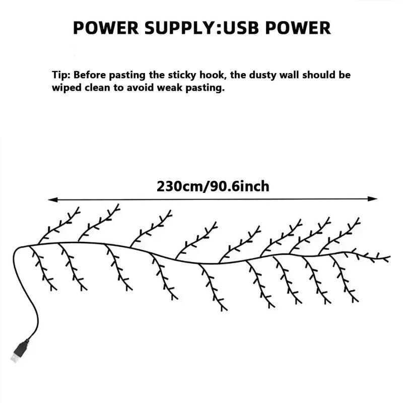 Cross-Border LED Bendable Branch Rattan Plum Blossom Tree Lamp