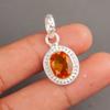 Citrine Gemstone 925 Sterling Silver Jewelry Handmade Pendant1.20" Gift For Wife PP-7-4
