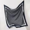 1 pcs 90cm twill scarf solid color lettered printed silk scarf simple large square sunblock shawl Russian headscarf