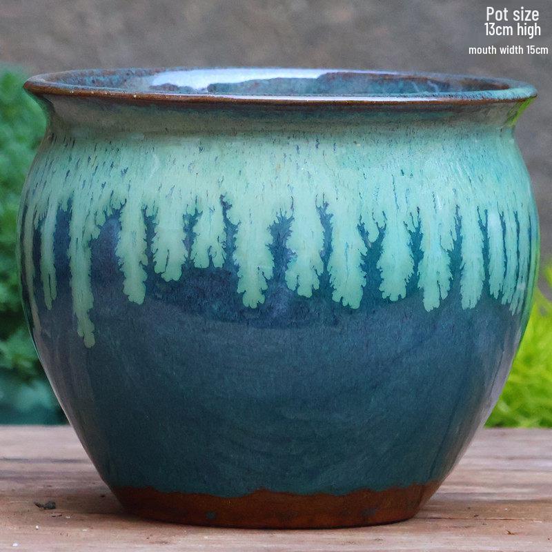 Sonderangebot: Retro Terrakotta Hoher Blumentopf für Sukkulenten oder Rettich