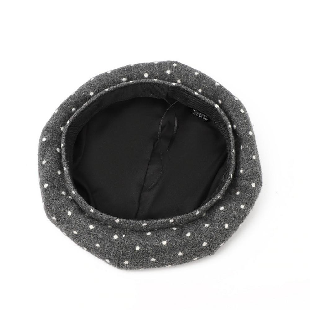 Polka Dot Painter Beret Cap Vintage Autumn Winter Beret Elegant Women's Beret Hat for Women