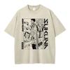 Anime J-Jujutsu K-Kaisen T Shirts Vintage Washed CHOSO T-shirt Oversized Streetwear Fushiguro Toji Gojo Short Sleeve Tops Tees