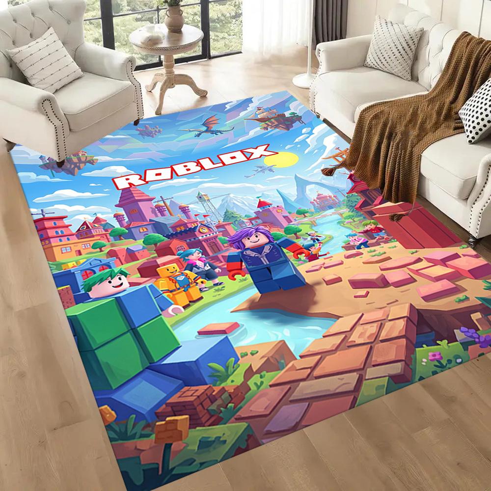 Roblox 185 Floor Rug Office Rug Suitable for Bedrooms Kitchen Dining Room Outdoor Antislip Carpet Office home decor