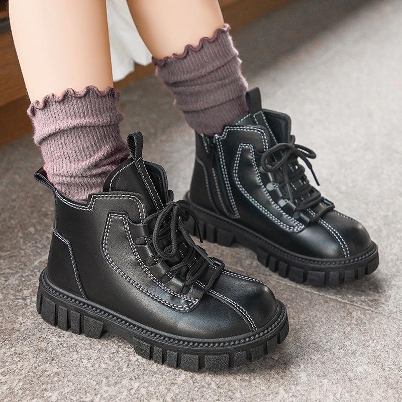 Autumn New Soft Soled Children's Leather Boots
