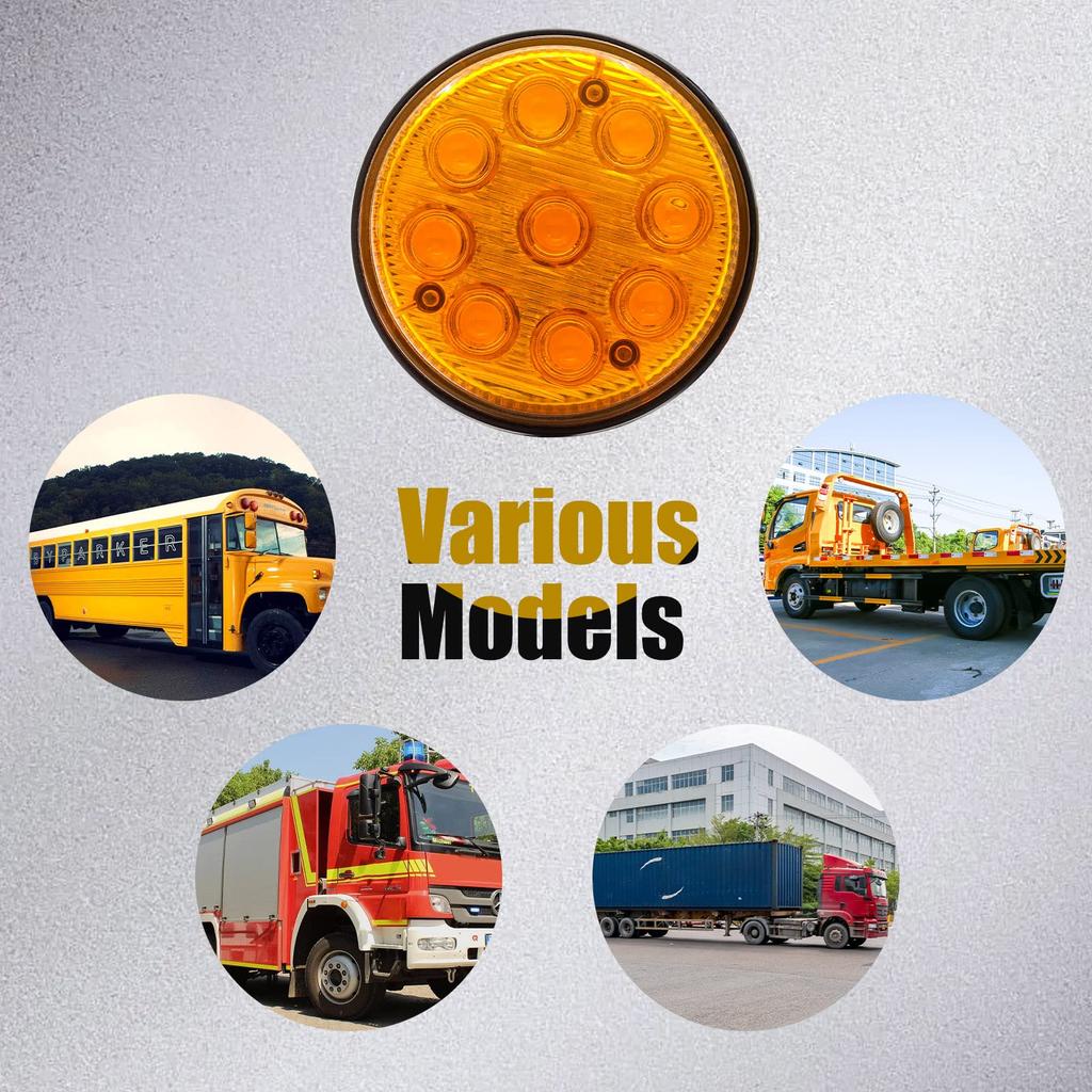LED Side Marker Light 9LED Truck Position Lamp 12V 24V