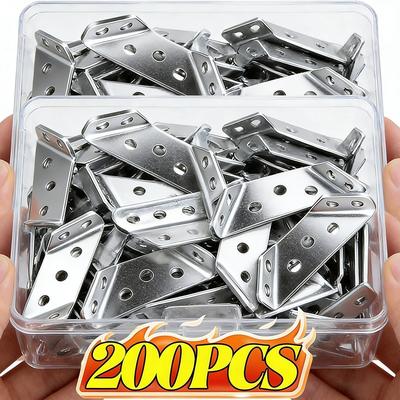 Wholesale Furniture Corner Connector Stainless Steel Angle Code for Cabinet Angle Shelf Support Fixed Brace Kits with Screw