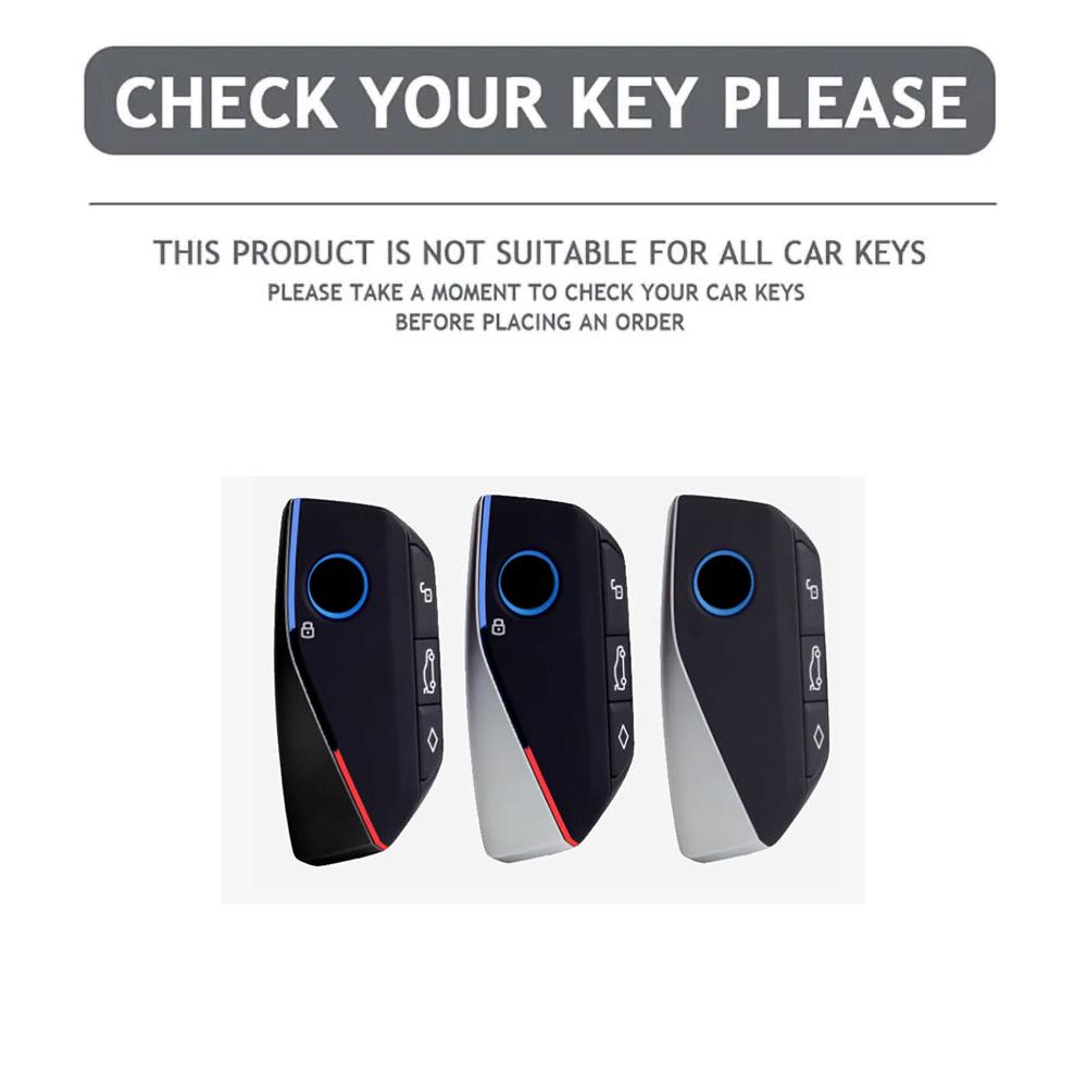 Abs Key Cover Accsesories Car Key Case Keychain For Bmw Series 7 735I 740Li X7 X1 U11  I7 G07 Lci Xm