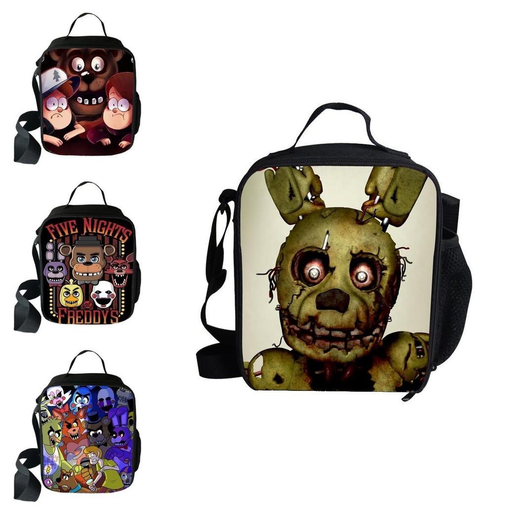Torba śniadaniowa termoizolacyjna z nadrukiem 3D Five Nights At Freddy's o dużej pojemności do wszechstronnego użytku