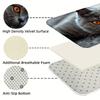 Süße hervorlugende graue Katze Langer Küchenläufer, Rutschfeste wasserabsorbierende Tierdruck-Läuferbodenmatte für Flur Heimdekoration
