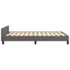 Bed Frame without Mattress Gray 120 x 190 cm Faux Leather