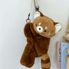 Plush Toy Raccoon Doll Crossbody Bag Plush Animal Shoulder Bag Creative Children School Bag  Gift