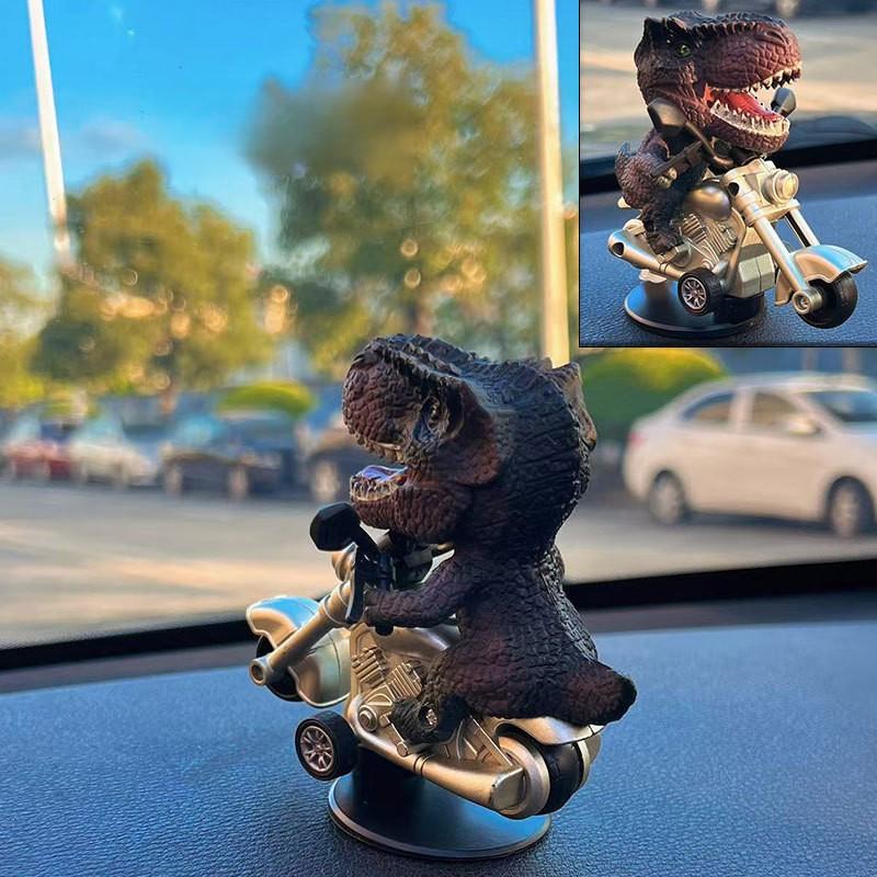 Car Drift Ornament Tyrannosaurus Rex Triangle Dragon Drift Decoration Car Dashboard Decor Car Creative Ornament Christmas Gift