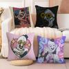 Pillow Case Cotton Linen Fabric Square Zipper Pillowcase Home Decorative Living Room Slasher Film T-Terrifier Horror Movies 2