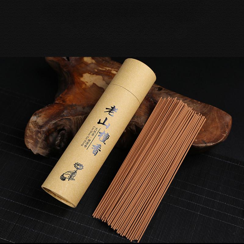 Y 400pcs/lot Sandalwood Incense Sticks OUD Scents for Home Tea Room 200g Wormwood Refreshing Yoga Line Incense Christmas Gifts