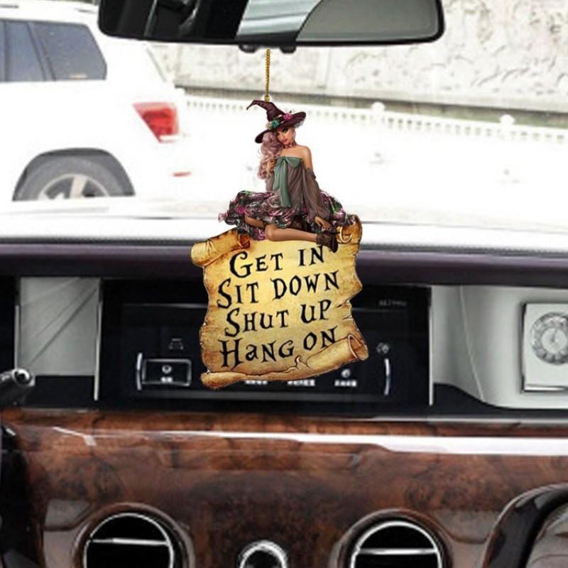 Bunter Acryl Hexenanhänger Auto Hängedekoration für Schlüssel oder Rucksackzubehör