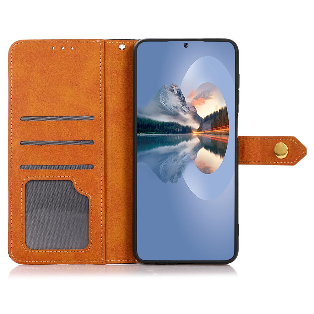 

KHAZNEH For Xiaomi 15 Ultra Wallet Phone Case Stand Leather Flip Cover Brown