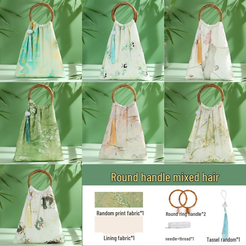 Bamboo Joint Bag DIY Kit: Handmade Chinese-Style Heritage Bag for Team Building and Salon Events