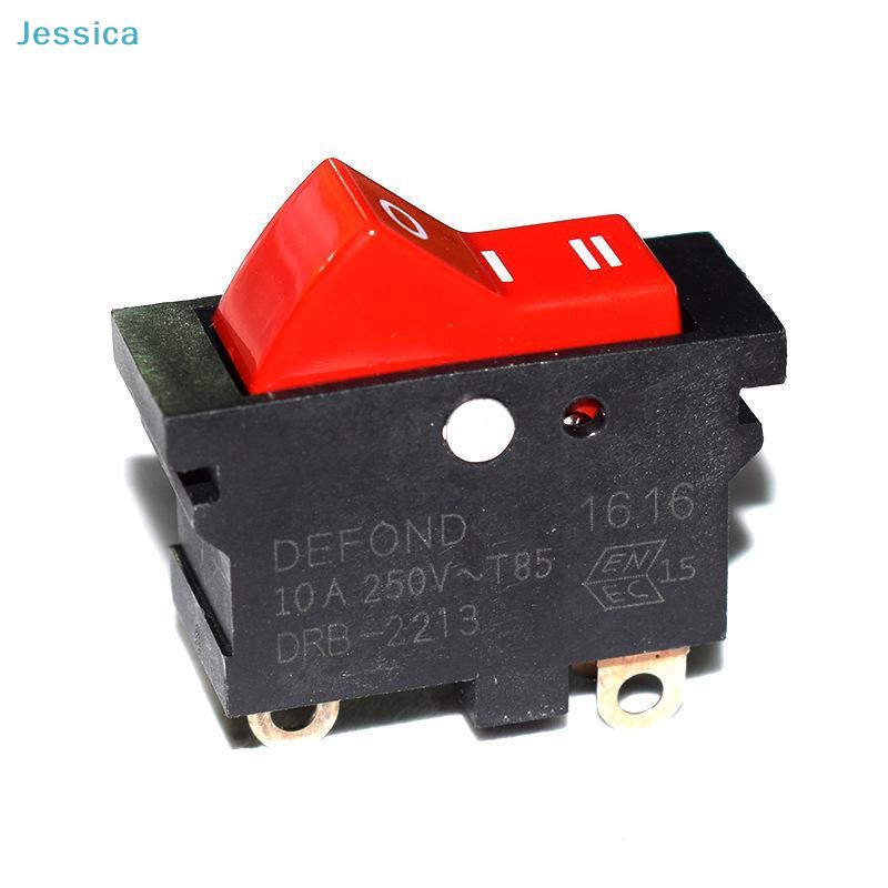 3-Gear 3-Pin Toggle Switch Button for High-Power Hair Dryer Hot/Cold Air Control