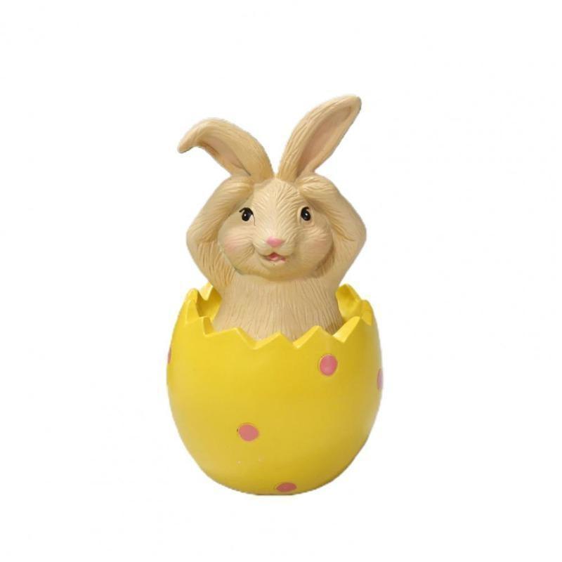 Easter Rabbit Statue Rabbit Sculpture European Home Resin Colorful Desktop Decoration Home Easter Decoration