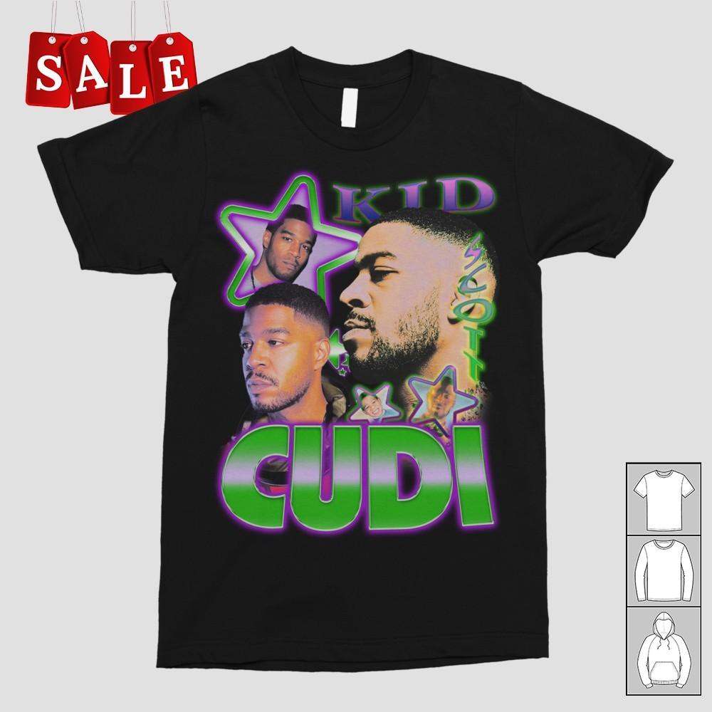New Kid Cudi Vintage  Gift For Fans Unisex S-5XL Shirt UK187 Unisex T-Shirt L
