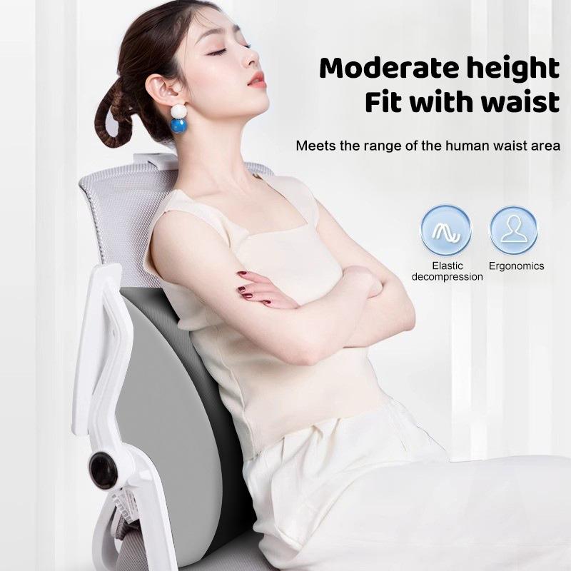 Memory Foam Lumbar Support Cushion For Chair Car Seat Office Home Ergonomically Designed Relieve Back Discomfort