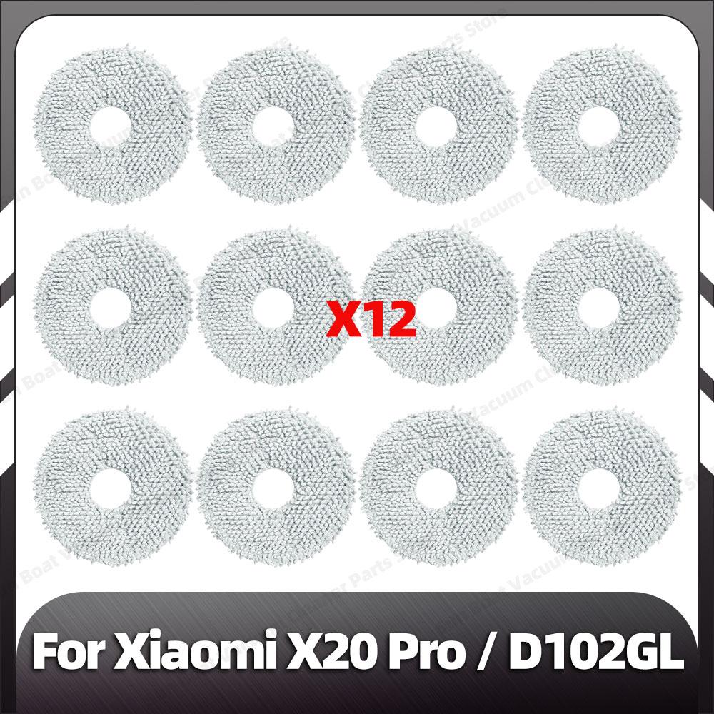 Kompatibilní pro Xiaomi X20 Pro Náhradní hlavní boční kartáč HEPA filtr Mopovací podložky Prachové sáčky Náhradní díly Příslušenství