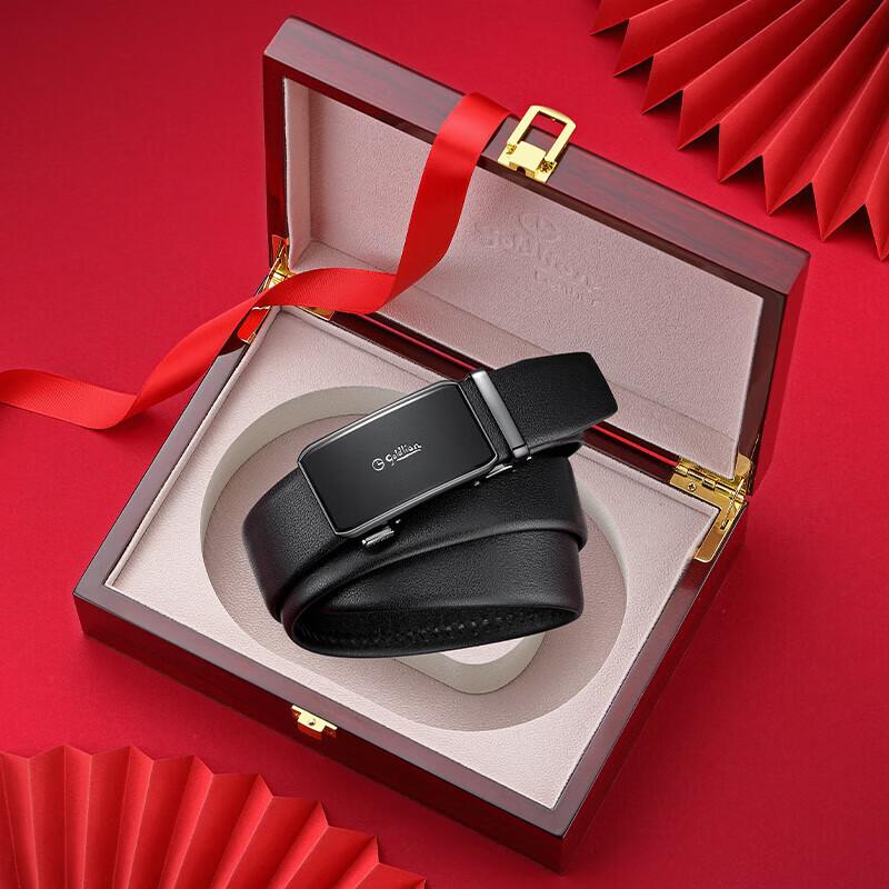 

Мужской кожаный ремень Goldlion с автоматической пряжкой 115cm