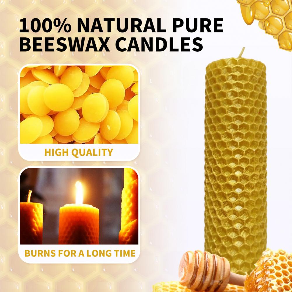 10Pcs Beeswax Candle Craft Set Natural Material DIY Candle Making Handmade Beeswax DIY Candle Making Crafting Supplies