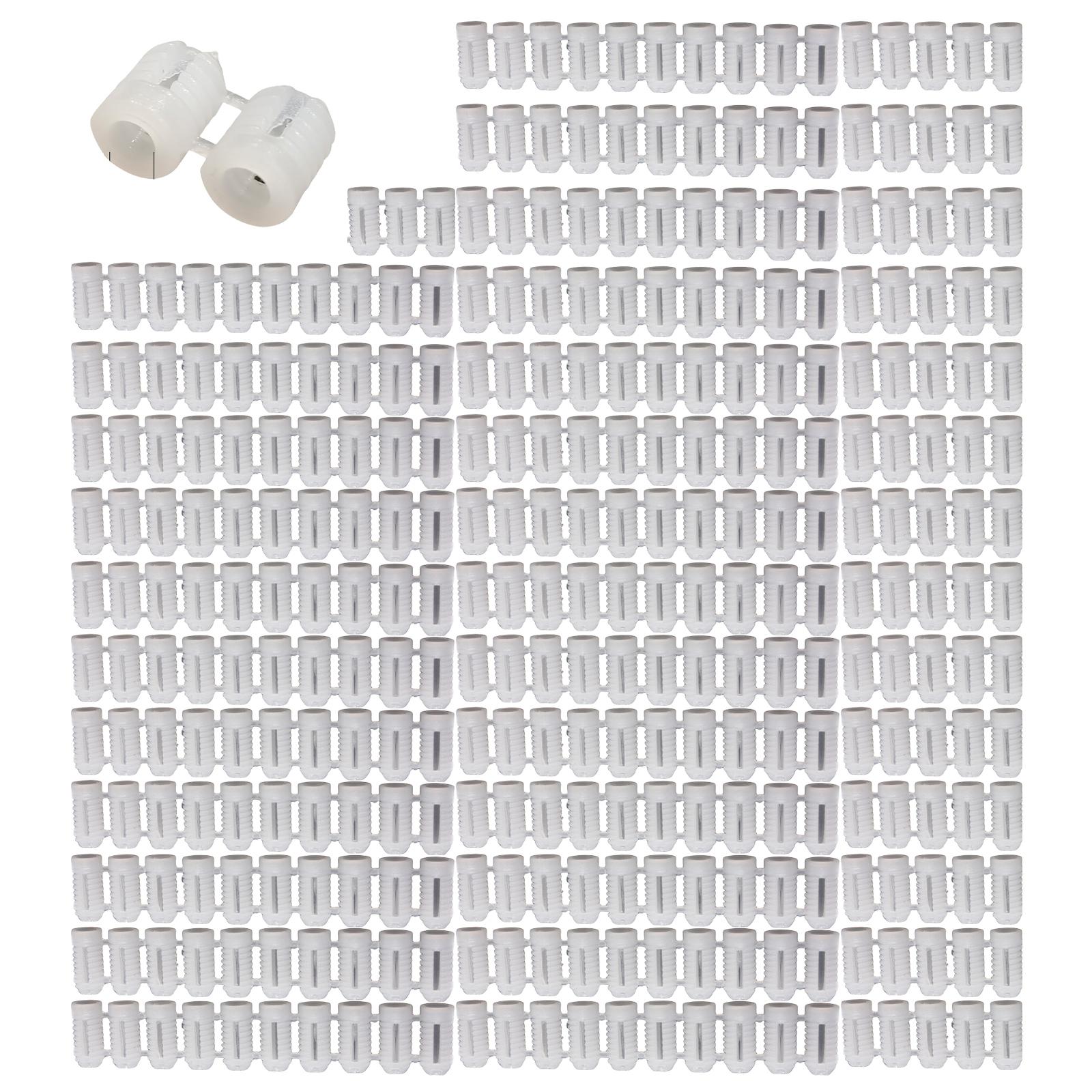 

900pcs Elegant White Plastic Expansion Anchors 5mm Suitable for Furniture Installation and Building Projects Supplies 8MM