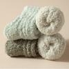 1/4 Pairs Winter Coral Velvet Socks Warm Floor Socks Soft Cotton Socks  Sleep Socks
