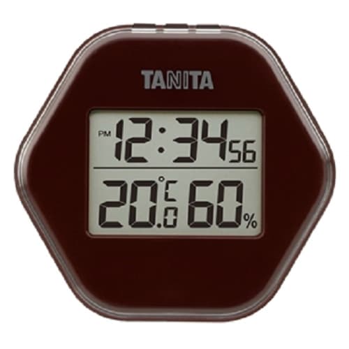 Tanita (TANITA) Brown Digital Thermometer/Hygrometer TT-573-BR