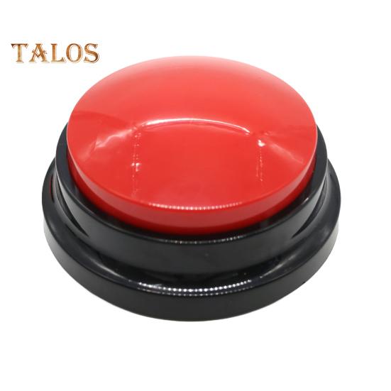 

Кнопка записи голоса Интерактивная кнопка для общения с собаками Обучающий зуммер для домашних животных с 30-секундной записью для собак и кошек красный