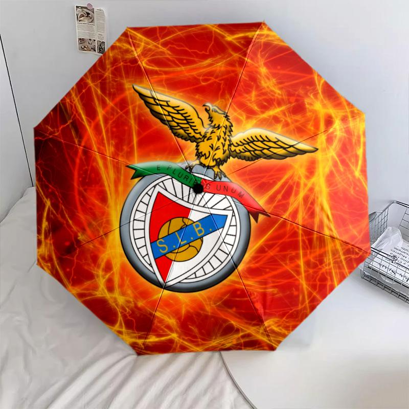 Benfica Football Club  pattern, automatic folding umbrella, portable and foldable design, 8 ribs, a Christmas or birthday gift.