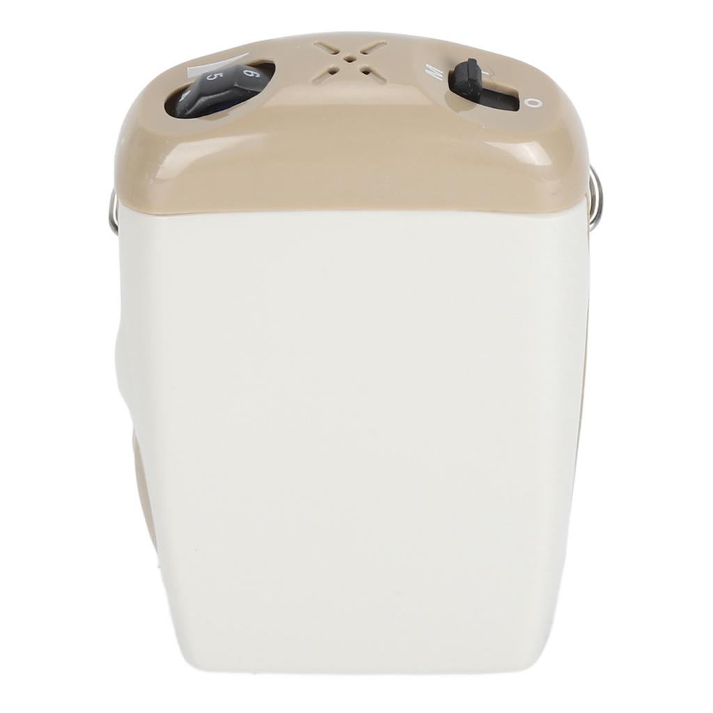 Pocket Hearing Sound Amplifier Moisture Resistant Pocket Voice Enhancer Device with Earbud for Elderly Seniors Grey
