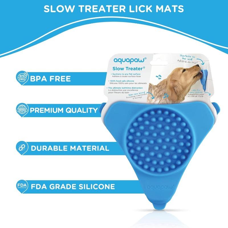 Dog Cat Licking Pads Suction Cup Type Non Slip Slow Feeder Reduce Dog Boredom Anxiety Suitable Bathing Silicone Pet Supplies